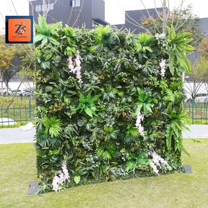 Gâteaux Décoration Mariée à Être Verdure Événement Décor Roll up Fleur Mur Sexe Révéler Herbe Mur Panneau Toile de Fond pour Photomaton - Product Image 1
