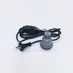 מתג תקע e27 בעל מנורה כפול חוט מנעול טבעת - Product Image 3