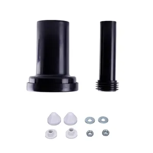 China Black PP Quick Install Toilet Connect cistern Pipe In Wall Cistern Inlet Outlet Drain Pipe of Toilet Pan Connector WC