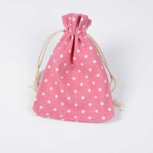 Sac à chaussures en toile de coton et lin de 12 oz avec cordon de serrage, pochette à bonbons en toile unie pour la plage et les cosmétiques - Product Image 5