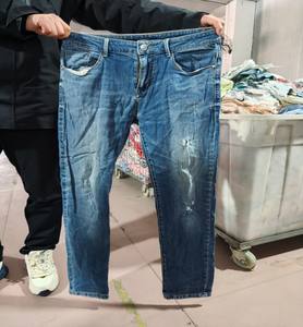 Prix bas, vente en gros <span class=keywords><strong>d</strong></span>'usine : Jeans pour hommes, coupe ample et amincissante, pour le streetwear quotidien et les tenues de travail. - Product Image 1