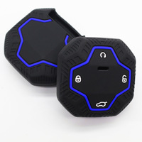 Étui de protection de clé de voiture en silicone à 4 boutons étui de protection de clé à distance pour Chery Jetour T2 Traveler 2023 2024