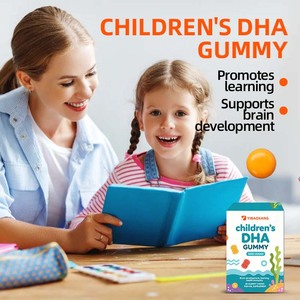Children's 600 mg DHA Gummies Omega-3 Aceite de pescado para el desarrollo saludable del cerebro y la inmunidad 30 cápsulas masticables - Product Image 2
