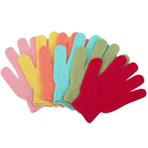 19*15cm 1pc Per Bag Colorful Nylon Skin Bath Shower Washing <b>Back</b> Scrub Exfoliating Body Scrubber CleaningGlove - Product Image 3
