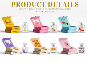 Botellas de perfume premium transparentes de vidrio de 50 ml con embalaje. - Product Image 6