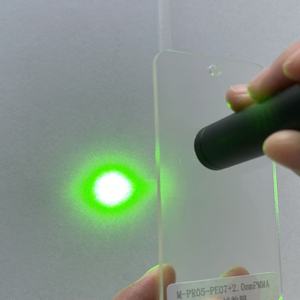 Panneau de diffusion micro-structuré optique transparent, taille et épaisseur personnalisables, plaque anti-flamme V0, lampes de bureau Rina Tech - Product Image 1