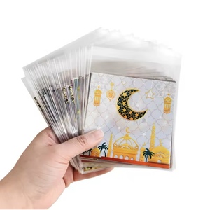 100 pezzi Eid Mubarak sacchetto di biscotti e caramelle regalo stella della luna sacchetti di imballaggio per dolci musulmani forniture per <span class=keywords><strong>feste</strong></span> <span class=keywords><strong>islamiche</strong></span> Ramadan Kareem - Product Image 1