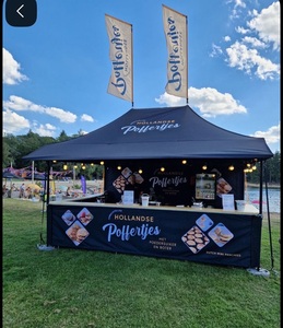 3x3 quảng cáo tùy chỉnh in tổ chức sự kiện Pop Up Lều kinh doanh gazebo tán gấp lều với cờ tường cam chó triển lãm thương mại lều - Product Image 1