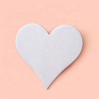 Yiwu Aceon acier inoxydable bricolage personnalisé Laser graver plaine poli nom épinglette amour forme blanc coeur broche