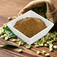 Extrait de grains de café vert de haute qualité en poudre 15%-45% d'acide chlorogénique |   Approvisionnement en gros |   Extrait naturel d'herbes Green Life