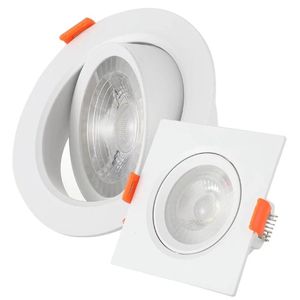 <span class=keywords><strong>Spot</strong></span> encastré LED 5W pour <span class=keywords><strong>plafond</strong></span> industriel intérieur, coque en plastique durable, petite taille, pleine puissance, angle de faisceau réglable - Product Image 3