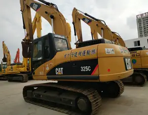 Good condition used excavator 325C USA mining equipment construction machinery ready to work in shanghai yard