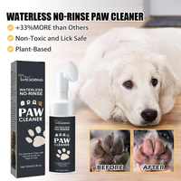 Shampooing sec en mousse écologique et naturel avec logo personnalisé, brosse en silicone pour nettoyer les pattes des chiens, formule douce