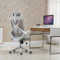 Chaise de bureau ergonomique en maille pivotante pour ordinateur
