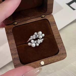 Support vide pour bague en argent S925 pour perles DIY 10631, pour perles rondes de 11-13 mm, catégorie perles en vrac - Product Image 2