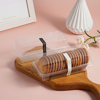 Emballage alimentaire Boîte d'emballage de bonbons personnalisée Boîte à gâteaux transparente pour desserts et pâtisseries Emballage de biscuits avec couvercle transparent pour animaux de compagnie