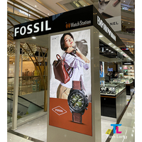 Vente en gros Nouveau caisson lumineux LED 3D pour Restaurant Bar Signe Publicité Bon marché Boucle Cadre Design