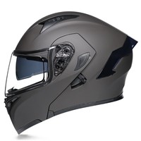 TOOP Factory DOT Standard Flip Up Casques de moto avec doublure lavable REVO Visière Casques de moteur