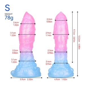 FAAK Dildo de Fantasía de 6 Pulgadas, Juguetes Sexuales Alienígenas, Varita de Masaje de Silicona, Dildo Anal para Masturbación Vaginal y Anal para Mujeres y Hombres - Product Image 2