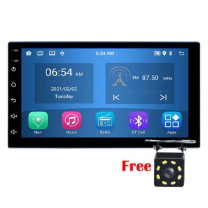 Autoradio Android 10 7 pouces 2din DVD 1024x600 Navigation GPS BT USB 2 Din Universel pour Nissan VW Toyota <span class=keywords><strong>Peugeot</strong></span> Player - Product Image 1