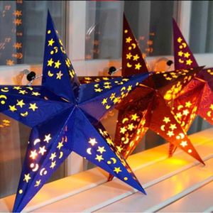 Décoration de Noël en papier découpé au laser en forme d'étoile 3D, imperméable et écologique, pour mariages et fêtes en intérieur/extérieur - Product Image 6