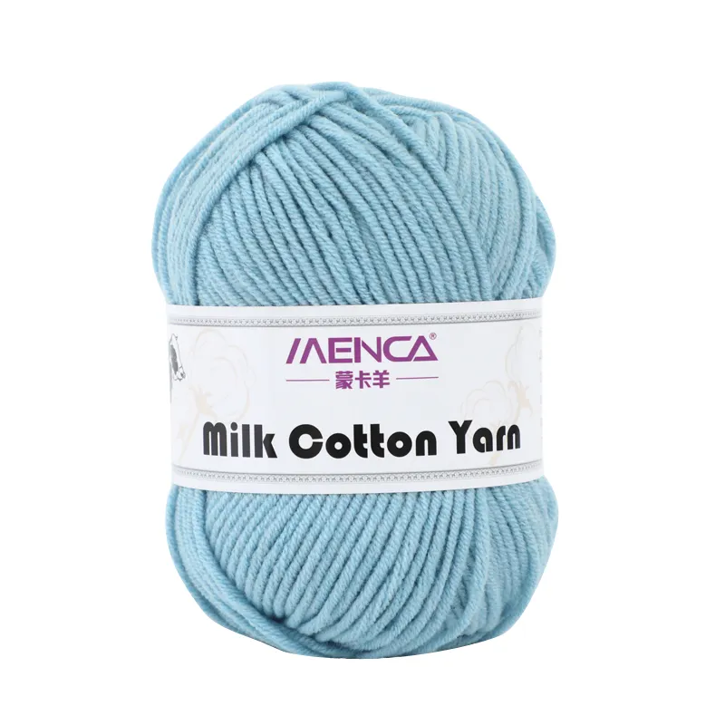 Vendita calda filati di cotone al latte a 5 strati per maglieria a mano Multi 92 colori filo di filati per bambini di medio spessore