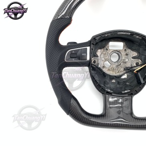 Volant de voiture en fibre de carbone à <span class=keywords><strong>prix</strong></span> net attractif pour <span class=keywords><strong>Audi</strong></span> <span class=keywords><strong>A3</strong></span> (8P) <span class=keywords><strong>Sportback</strong></span> A4 (B8) Avant A5 (8T) A6 (C6) A8 (D3) Q5 (8R) - Product Image 2