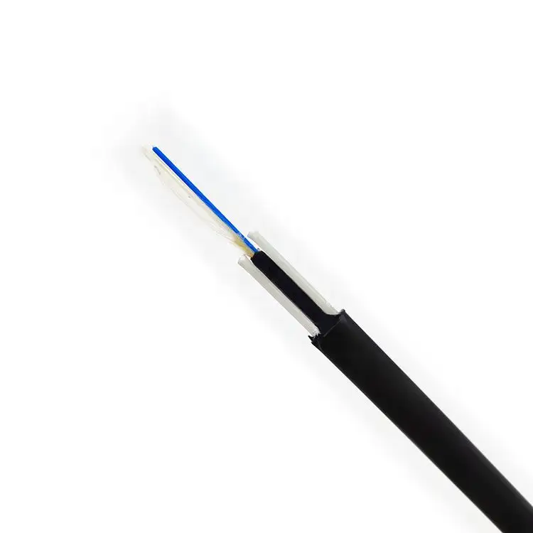 FTTH 1fo fiber optik 1 2 çekirdekli yuvarlak kablo 500m 5.0mm çift kılıf 4.6mm 6.0 kapalı/açık saplama kablo 1km fiyat