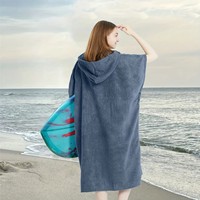 Serviette à capuche en microfibre pour adulte, douce et confortable, écologique, séchage rapide, pour la plage, la natation, utilisation toute saison