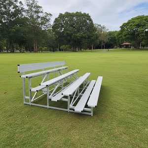 Tribune en aluminium <span class=keywords><strong>à</strong></span> 4 niveaux <span class=keywords><strong>à</strong></span> faible hauteur, sièges portables pour stade <span class=keywords><strong>de</strong></span> football, bancs en aluminium AL- Sièges <span class=keywords><strong>de</strong></span> tribune extérieurs NLP-4 - Product Image 6