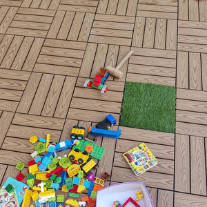 Ubin Dek WPC Tahan Air untuk Teras & Taman Luar Ruangan Solusi Ubin Dek Komposit Lantai WPC - Product Image 3