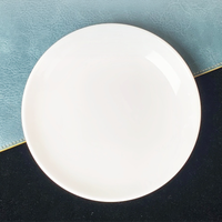 Assiette à dîner en mélamine haut de gamme pour restaurant commercial, logo personnalisé et motifs imprimés, assiette ronde jetable