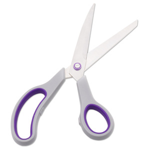 Lu Ban's Work Tailor <b>Scissors</b> Stainless Steel Purple Gray Handle 2 Inch Opening For <b>Sewing</b> Fabric Cutting - Product Image 2