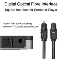 Kabel Audio Optik Digital Awet, Kabel Audio Serat Lapis Emas Toslink 1M 1.5M 2M 3 M 5M 10M SPDIF MD DVD