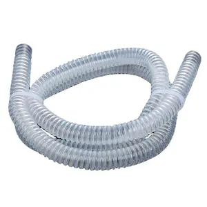 Hot Selling High Quality Disposable Circuit PVC Plastic Medical Clear Corrugated medical machine Breathing Tube
