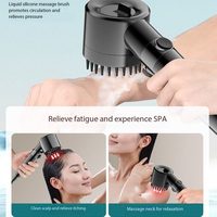 Pommeau de Douche Portable Haute Qualité à Filtre Ionique Négatif Personnalisé, Jet Haute Pression 3-en-1 Purifiant Effet Pluie, Chromé ABS