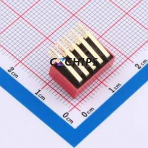 DA-05-R DIP Switch Through hole Component (THT) Switch ( Number of Switch Sections: 5 )( Lead Spacing: 2.54mm )( Color: Red ) - Product Image 2