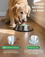 Poudre Nettoyante pour Dents de Chien et Chat OEM la Plus Vendue, à Base d'Algues Marines, Réduit la Plaque Dentaire et la Mauvaise Haleine, Soutient le Système Immunitaire, Vitamines et Minéraux
