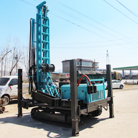 Mikton Foreuse pneumatique pour puits d'eau profonds de 300 m, moteur diesel 92 kW, sur chenilles, pour forage de roche dure, facile à utiliser
