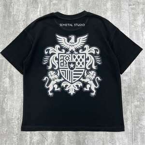 Streetwear personnalisé T-shirts d'été personnalisés en éponge française imprimée T-shirts graphiques en coton surdimensionné - Product Image 4