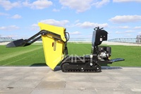 Mini-dumper chenillé ANT BY600W à entraînement hydraulique, démarrage électrique, moteur auto-déchargeur pour usage agricole