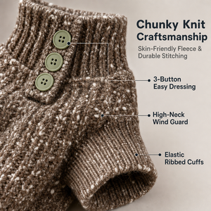 Maglione Invernale per <span class=keywords><strong>Cani</strong></span> di Taglia Media in Poliestere, Collo Alto, Caldo e Antivento, Stile Casual per Chow Chow e Border Collie - Product Image 3