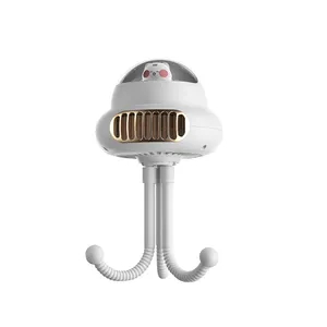 Ventilateur de bureau Led pour lit de bébé Ventilateur de poussette à batterie rechargeable USB