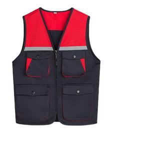 سترة عاكسة مخصصة للجنسين من القطن القابل للتنفس، معتمدة من CE، للحماية في مواقع البناء والديكور - Product Image 1