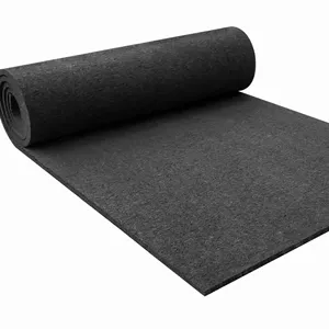 실내 체육관 바닥을위한 EN71-3 승인 된 검은 색 고무 바닥 고무 롤