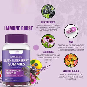 Gomitas de Extracto de Saúco Negro para el Apoyo Inmunológico en Adultos, Marca Privada OEM/ODM, con Soporte para Huesos y Articulaciones - Product Image 6