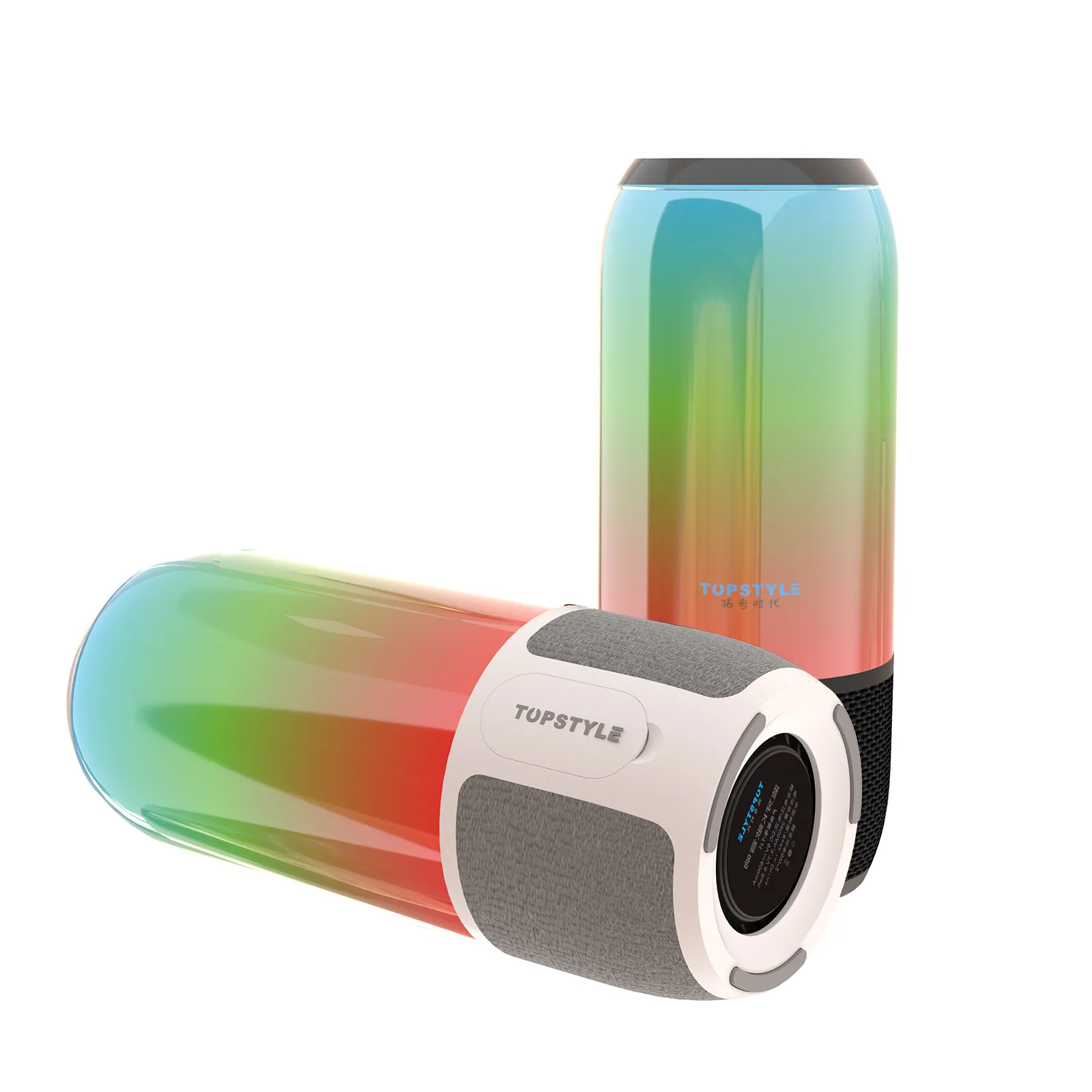 TOPSTYLE TSP-TJ1 Bluetooth Speaker With TF And AUX RGB Light Effect 360 Sound Effect Double Horn Unit