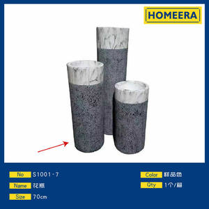 Vaso in fibra di vetro di colore campione da 70cm per decorazioni e Display per la casa - Product Image 1