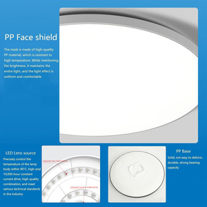 Plafonnier LED 36W 42W 3 Couleurs Ultra-Mince, Spots Intérieurs Décoratifs, Downlight Rond Tri-Proof, Étanche, Moderne pour Salon - Product Image 5