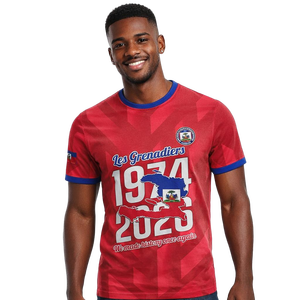 Camiseta Popular de Fútbol de Haití 2026, Diseño Clásico del Equipo Nacional de Haití, Camiseta de Manga Corta con Cuello Redondo para Hombre, Camisetas para Fanáticos Haitianos - Product Image 4